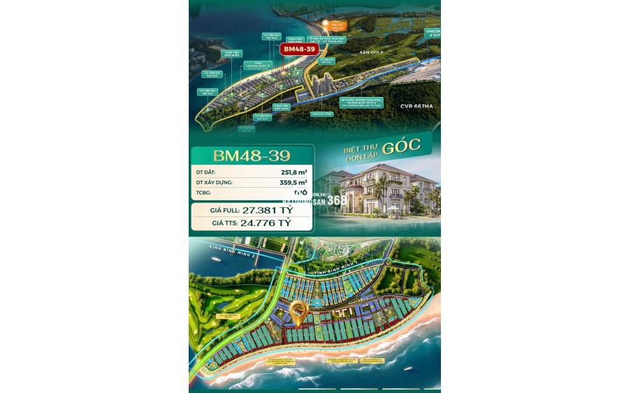 ĐỘC QUYỀN SIÊU PHẨM: BIỆT THỰ ĐƠN LẬP GÓC GIÁ TỐT NHẤT QUỸ HÀNG VHGG HẠ LONG!